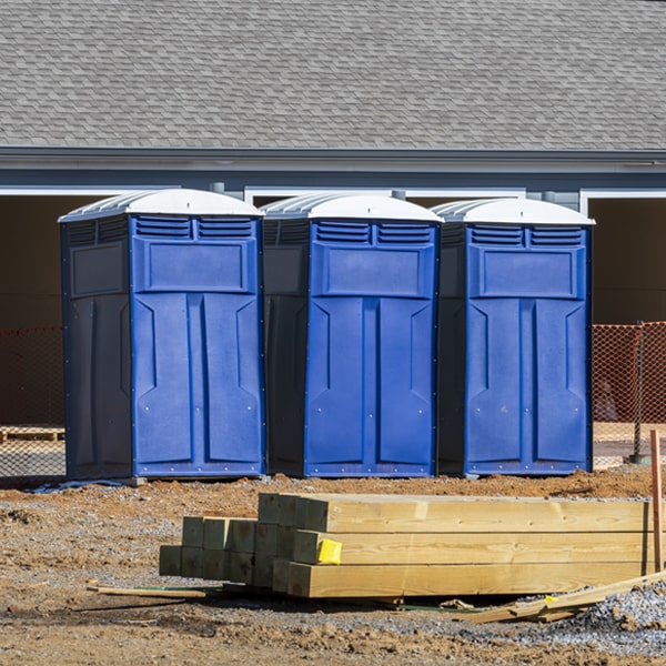 what is the maximum capacity for a single portable restroom in Forestville MI